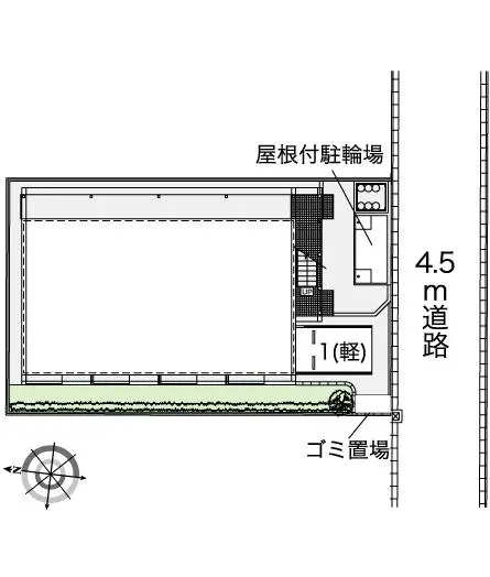 ★手数料０円★名古屋市瑞穂区白龍町１丁目　月極駐車場（LP）